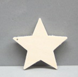 Sperrholz-Sterne 5-Zack 4cm